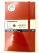 Moleskine Dotted Paper Tablet Smart Notebook 1 , NEW, Large Red, variety of apps