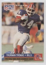 1991 Pro Set League Leader Thurman Thomas #13 HOF nz8