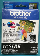 Genuine Brother LC51BK Black Ink Cartridge Exp: 04/2023