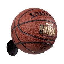Wallniture Sporta Wall Mounted Storage Sports Ball Holder Display Steel Black 2
