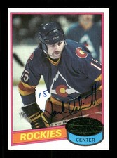 1980-81 Topps Unscratched 108 Jack Valiquette signed auto autograph EXMT BXCP40