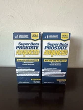 (2)~New Vitality Super Beta Prostate Advanced - 60 Caplets 120 Total EXP:2028+