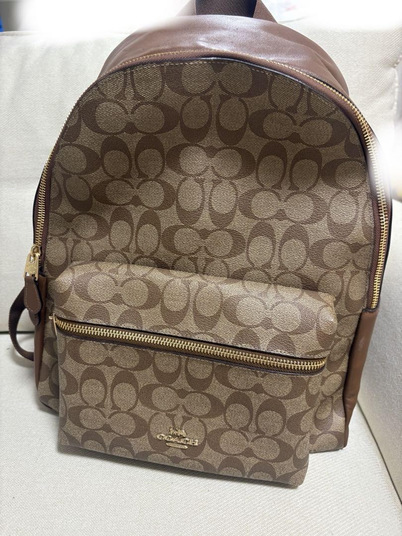 COACH Signature Backpack 28h Stylish Durable Travel Daypack