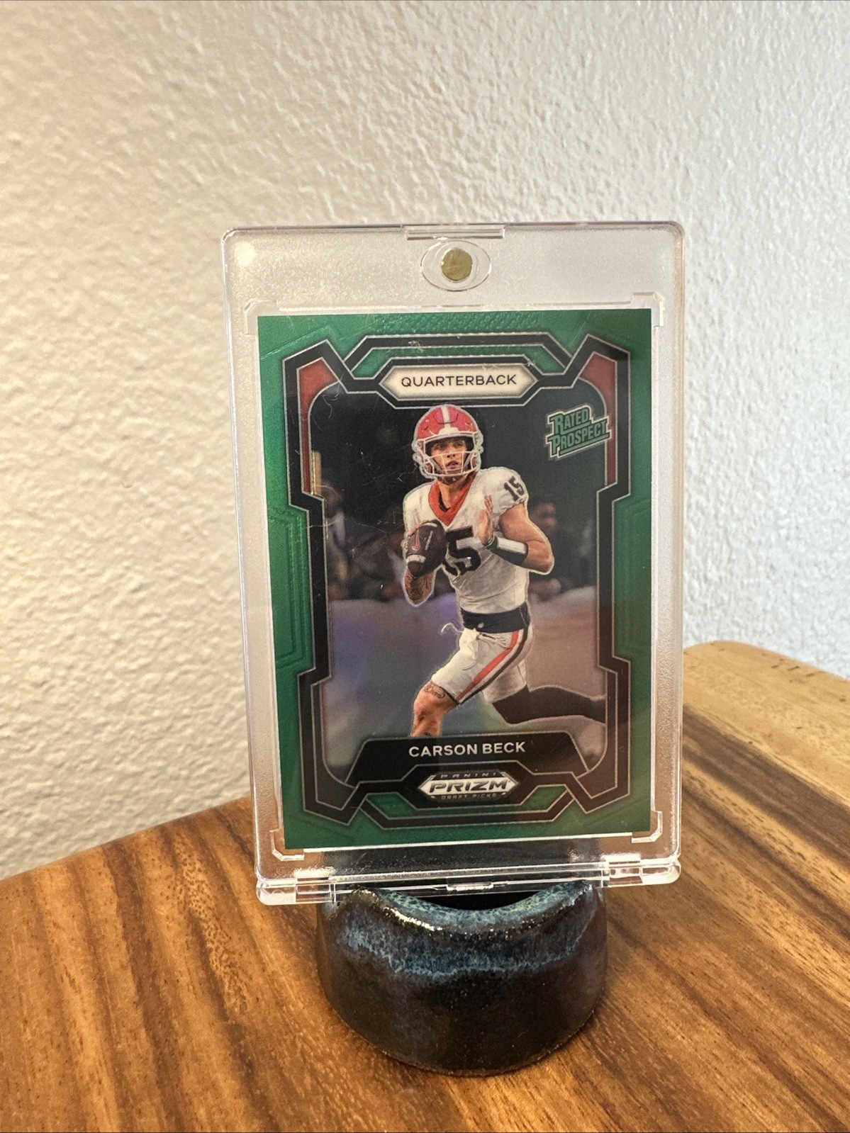 2024 Panini Prizm Draft Picks - Rated Prospect Carson Beck #130 Green Prizm (RC)