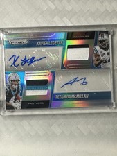 /99 -2025 Prizm - Rookie Dual Patch Autographs Tetairoa McMillan, Xavier Legette