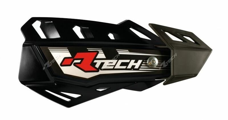 Protezione mani RACETECH FLX nera regolabile