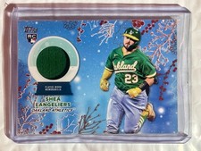 2023 Topps Holiday Relics Shea Langeliers #RC-SL RED GLITTER RC /25 Athletics