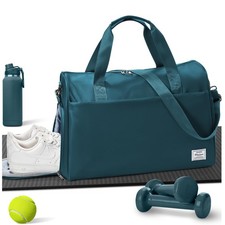 Travel Duffel Bags for Women Mens, Weekender Bag with Shoe Compartment Carry ...