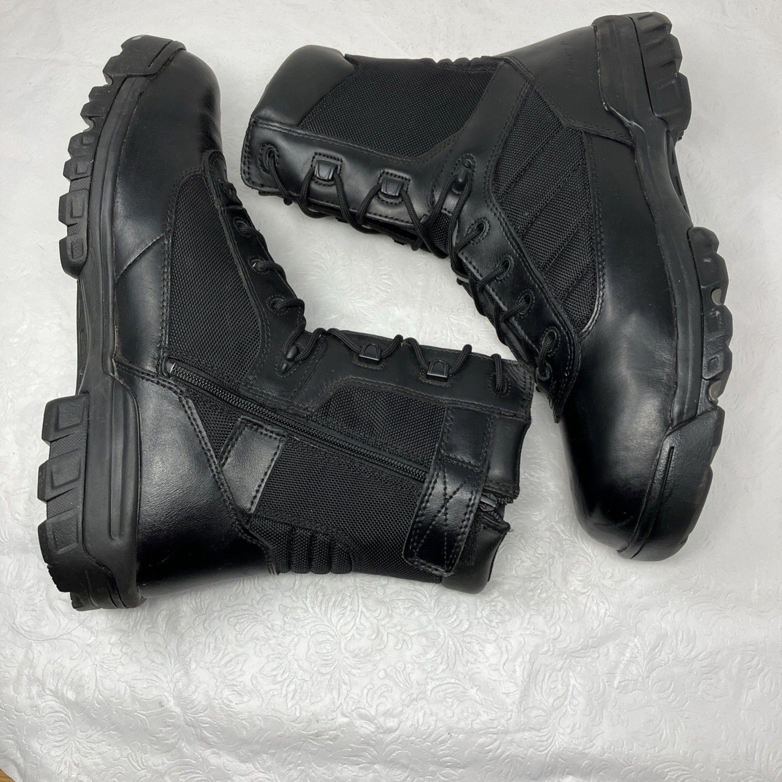 S Tactical Sport Side Zip Composite Toe Black Boots E02261 S