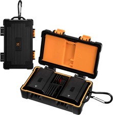 K&F CONCEPT 18 Slots Camera Battery&Memory Card Storage Case Waterproof Portable