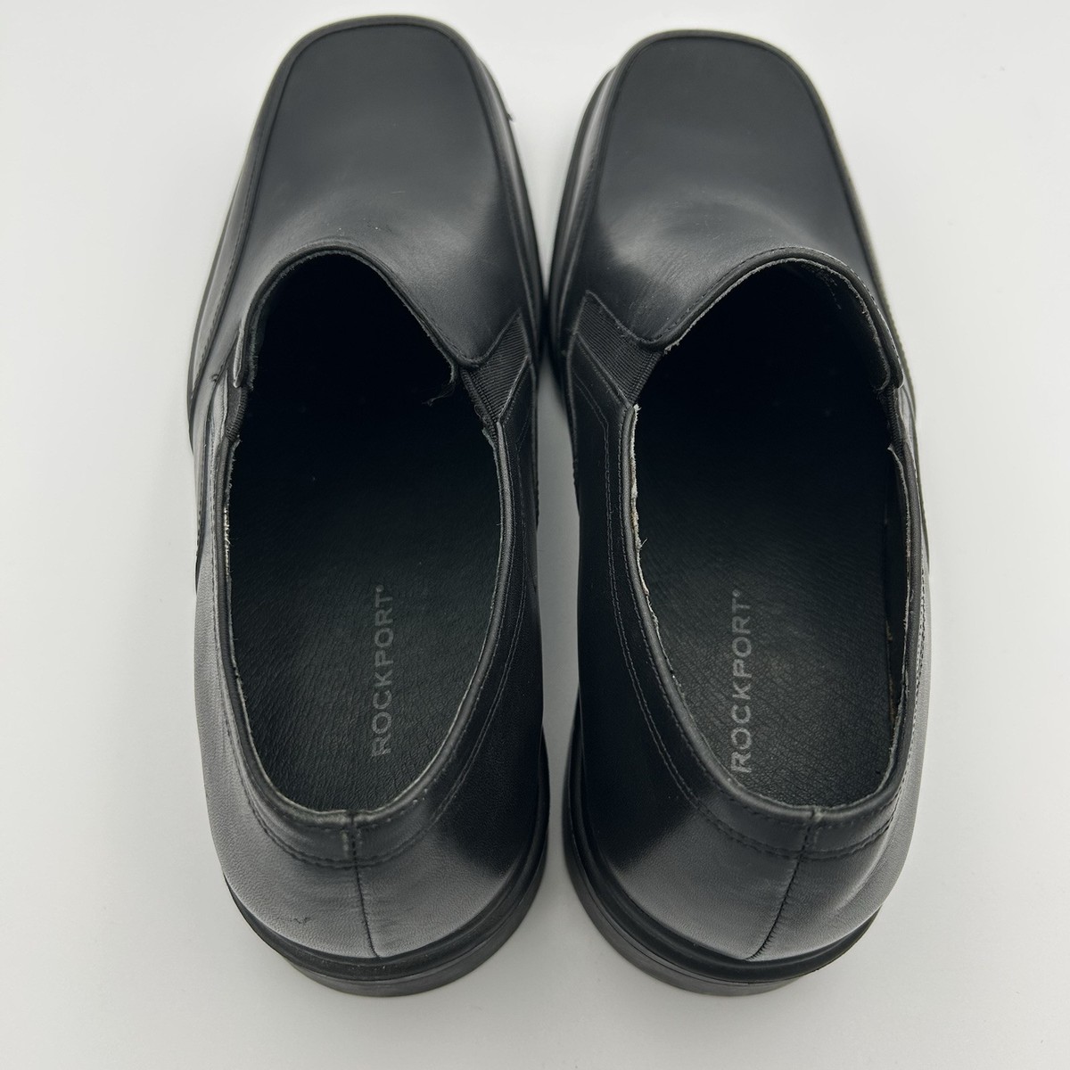 Rockport Men's Dress Loafers Shoes Size 11 M Leather Black Slip On