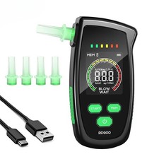 Alcohol Tester Rechargeable Digital Breath Tester Breathalyzer Alcohol Detector
