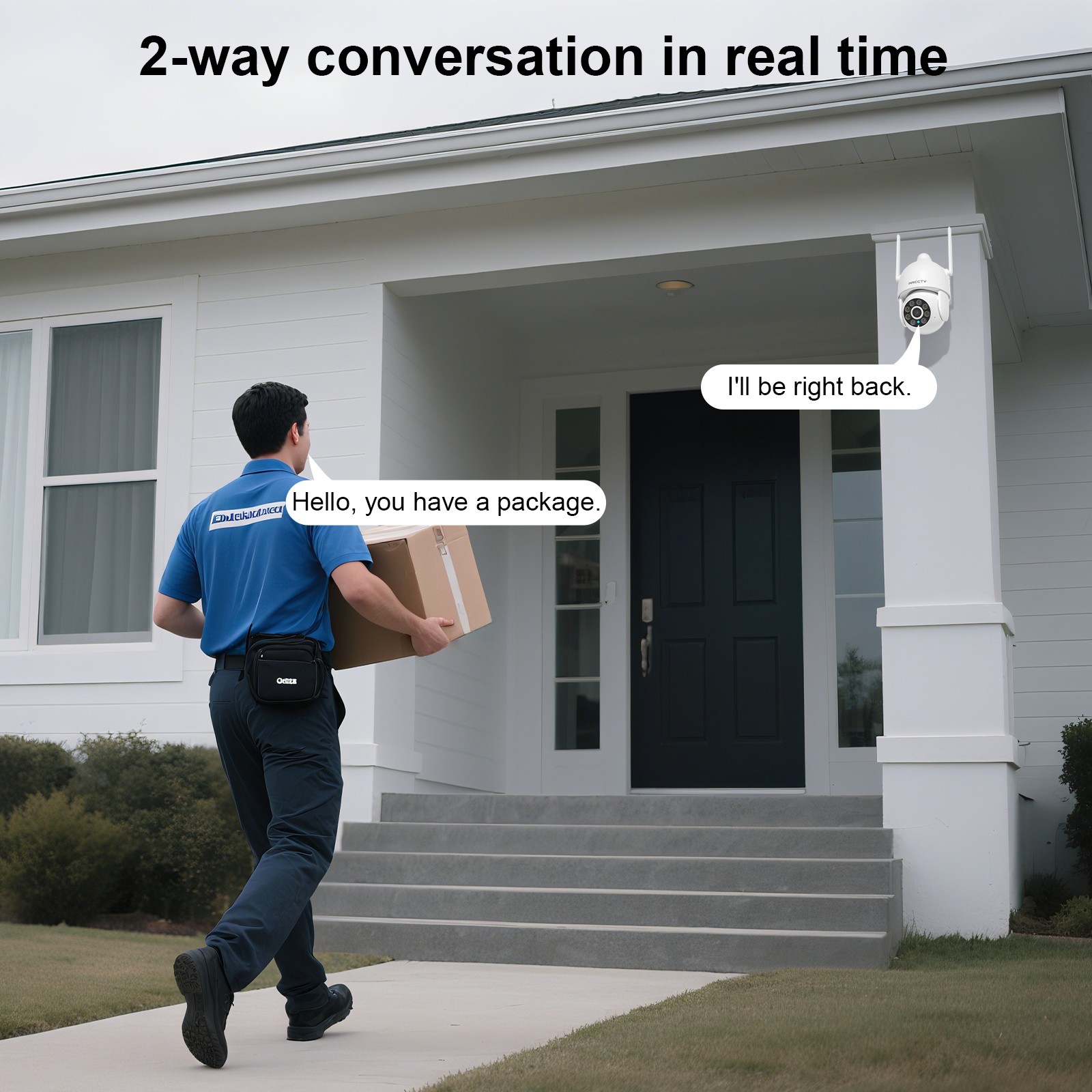 ARCCTV 2K Home Wireless Dual-Band WiFi Security Camera Color Night Vision House