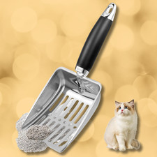 Stainless Steel Cat Litter Scoop,Metal Cat Litter Scoop,Kitty Metal Scooper