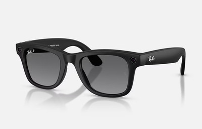 Ray-Ban Meta Wayfarer (GEN 2) Glasses Matte Black Graphite Lenses LARGE RW4012