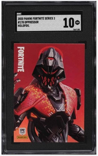 2020 🫟 Panini, Fortnite, Series 2, #178, Oppressor, Holofoil, SGC-10, Pop/1