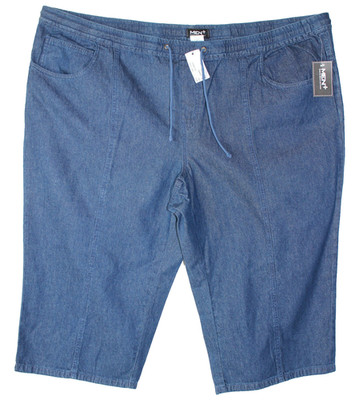 Herren  Jeansbermuda Men Plus  Blau  Gr. 68  5XL  NEU