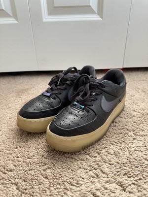 Nike Air Force 1 One Sage Low LX Size 7 Shoes Grey Black AR5409-004 Iridescent 