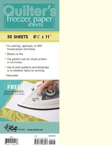 Quilter's Freezer Paper Sheets: 30 Sheets 8 1/2 x 11 by C&T Publishing (2009) - Image 2