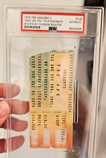 1979 THE WHO "CINCINNATI DISASTER" CONCERT TICKET STUB 12/3/79 - PSA AUTHENTIC