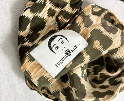Eugenia Kim Silk Headband Leopard Print Elastic Back Cheetah Animal Eugenia Kim Silk Headband Leopard Print Elastic Back Cheetah  main image 3