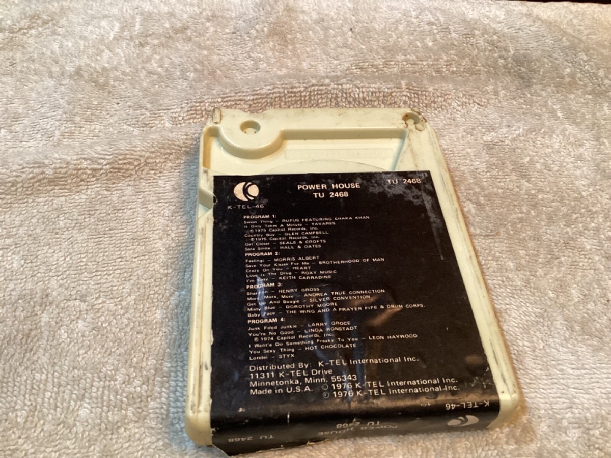 Powerhouse 8 Track Tape PLAY TESTED TU 2468 1976 | eBay