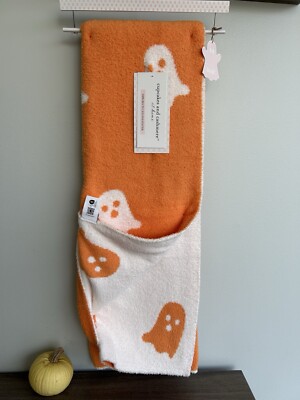 Cupcakes and Cashmere Orange Ghost Blanket 50x70 Viral TikTok Halloween  2025 New