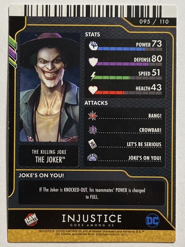 DC Injustic Series 2 Arcade Cards “The Joker” Bundle NON-FOIL (Set of 4) - Picture 8 of 10