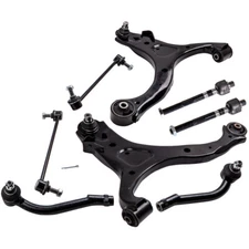 8x Left Right Front Lower Control Arms Tie Rods for Kia Sorento 11-13 K750205