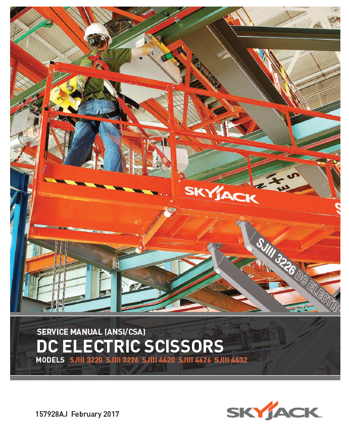 Skyjack 3220 3226 4620 4626 4632 Service Manual | SJIII DC