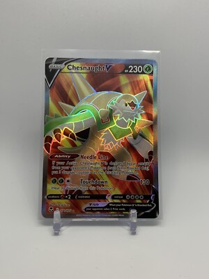 Pokémon TCG Chesnaught V (Full Art) Silver Tempest 171/195 Holo