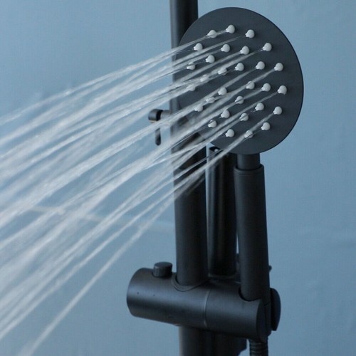 Sistema de grifo de ducha de baño de lluvia de 8 pulgadas EE. UU. Cabezal Mezclador Válvula de control Grifo - Imagen 6 de 11