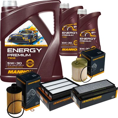 Inspektionspaket MANNOL Energy Premium 5W-30 7L für Ssangyong Rexton 2.2 XDi