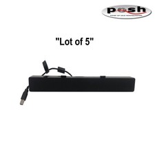 LOT OF 5 - Dell AC511 USB Powered Stereo Soundbar Speaker Black - 1.6m USB