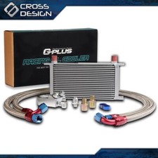 19 ROW FIT FOR UNIVERSAL ENGINE 10AN OIL COOLER WITH FILTER SANDWICH ADAPTER USA