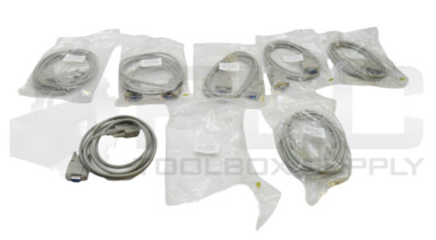 LOT OF 7 NEW DB9F TO DB9F NULL MODEM CABLE 6'
