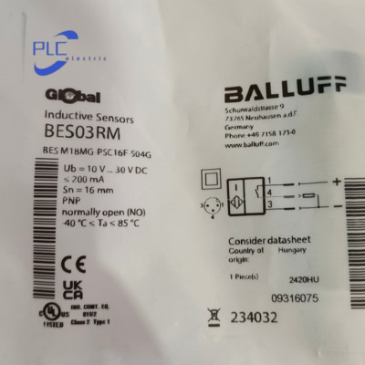BALLUFF BES M18MG-PSC16F-S04G(BES03RM) sensors brand new free shipping ...