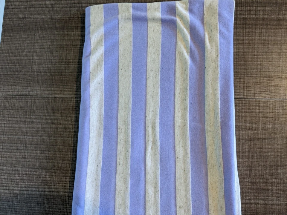 Lylac & Gray Striped Knit Stretch  Fabric 1- Yard 61" W - Image 2 of 2