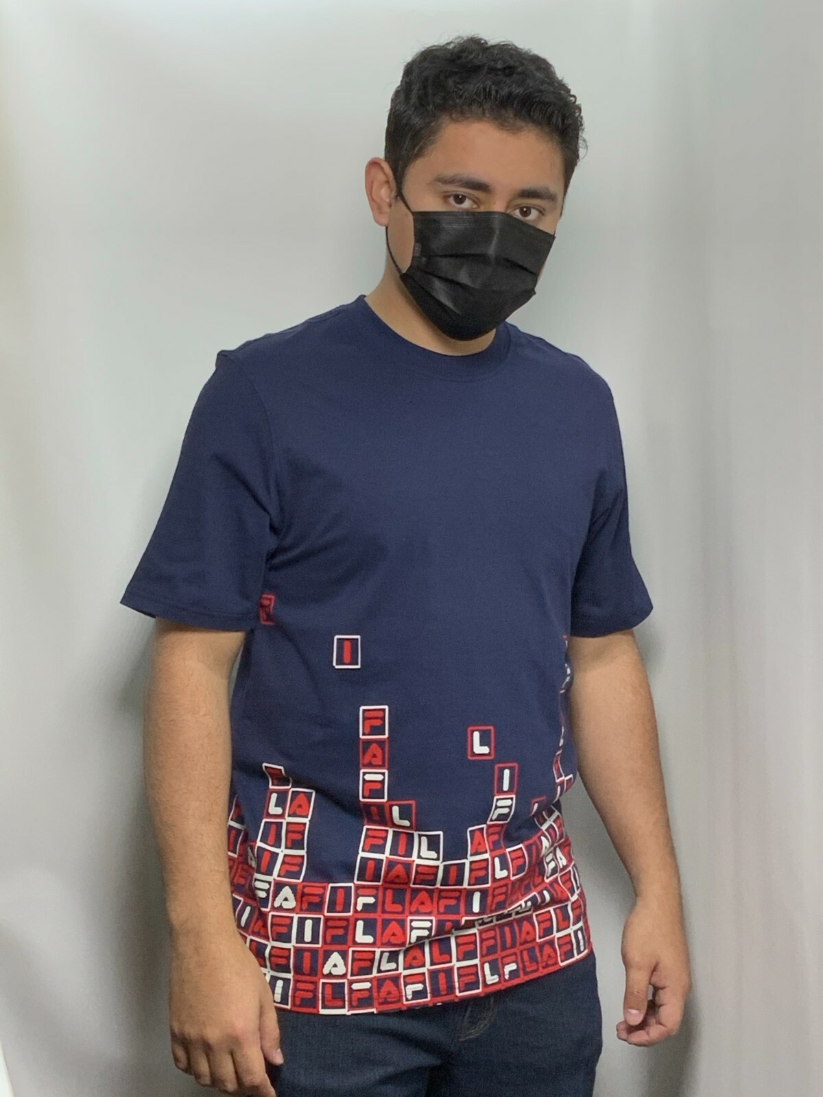 T shirt uomo Fila Navy Rosso Bianca manica corta