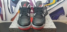 Kids Air Jordan 4 Retro "Bred Reimagined " GS SIZE 4.5y