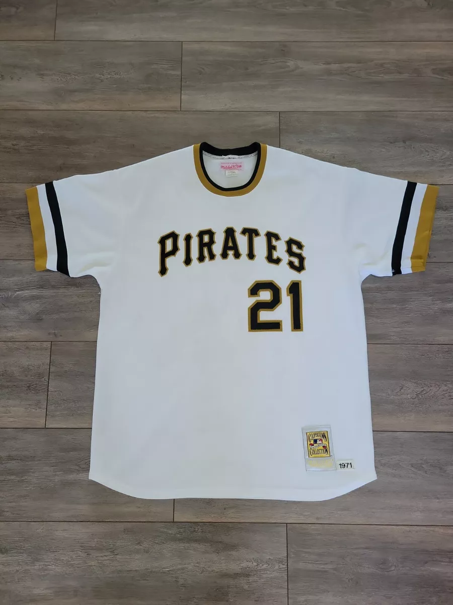 AUTHENTIC VINTAGE ROBERTO CLEMENTE JERSEY MITCHELL NESS 48 XL PIRATES MLB