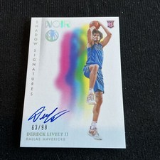 2023-24 Panini Noir Dereck Lively II Rookie Shadow Autograph Auto RC #63/99