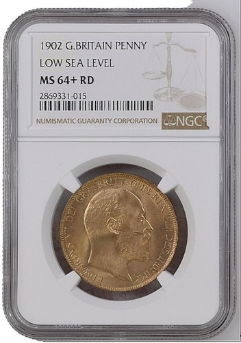 1795 Great Britain Middlesex 1/2 Penny NGC MS62BN Princess of