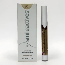 (2) Smileactives Advanced Whitening Pen Peppermint Bark Stick 0.11 oz New in Box