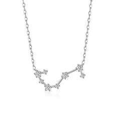 Scorpio Star Sign Zodiac Constellation Necklace with Zircondia® Crystals
