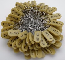100 Gold Padlock Tamper Evident Security Seals Electric Meter Made in USA