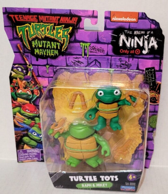 Teenage Mutant Ninja Turtles Mutant Mayhem Turtle Tots Raph & Mikey Mini Figures