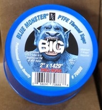 Blue Monster 70888 BIG PFTE Pipe Thread Sealing Tape, 2" x 1429"