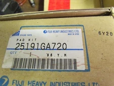 New Genuine SUBARU FRONT BRAKE PAD KIT 25191GA720 