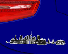 Samunshi Berlin City Skyline Aufkleber Sticker Autoaufkleber Gedruckt